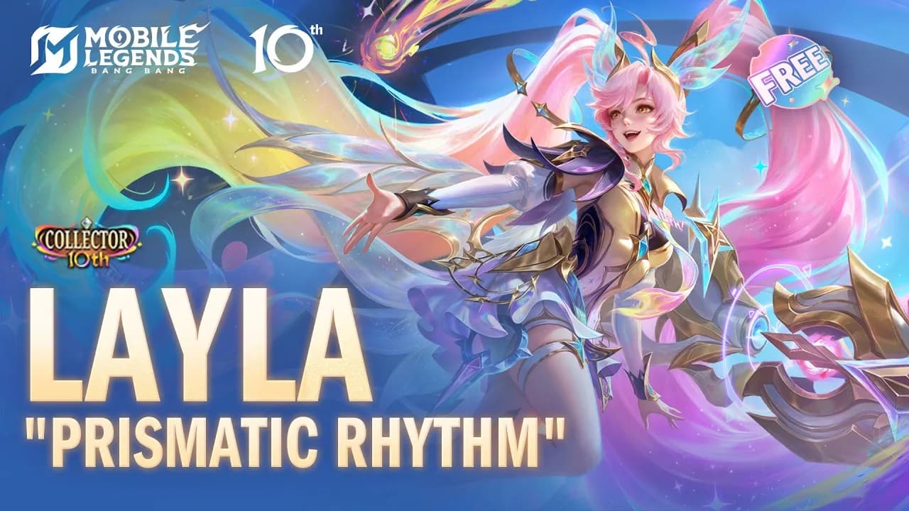Layla “Prismatic Rhythm” Siap Hadir 9 Oktober! Skin Eksklusif 10th Anniversary MLBB Tampil Makin Memukau