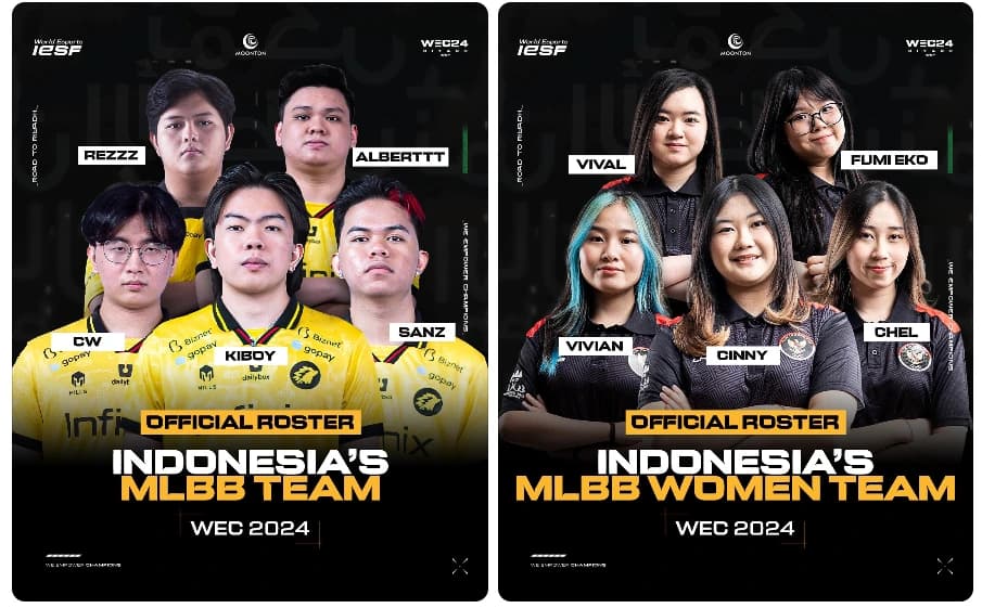 Timnas Esports Indonesia Siap Berlaga di IESF World Championship 2024 Mobile Legends