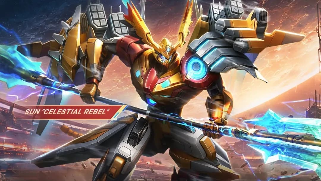 Skin Sun Celestial Rebel MLBB Resmi Dirilis! Diskon hingga 50% di Event Exquisite Collection Oktober