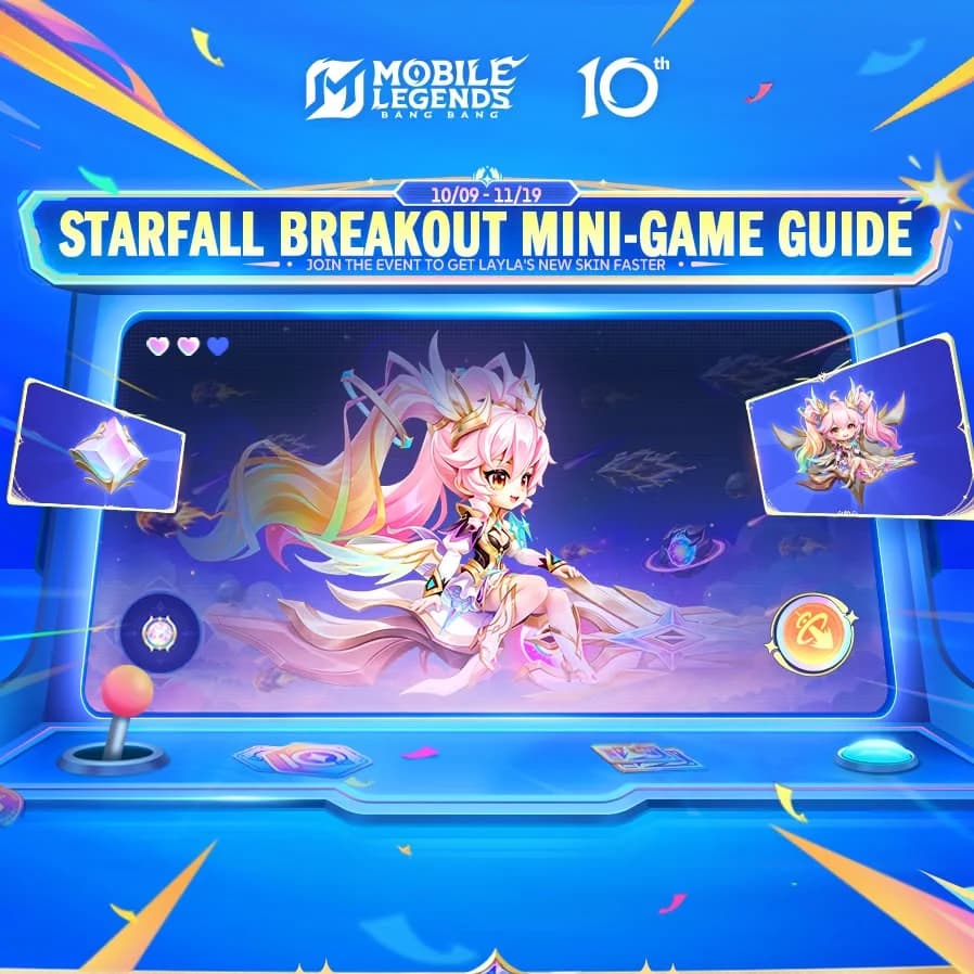 Starfall Breakout MLBB Resmi Dimulai! Main Mini-Game untuk Buka Skin Collector Layla “Prismatic Rhythm”
