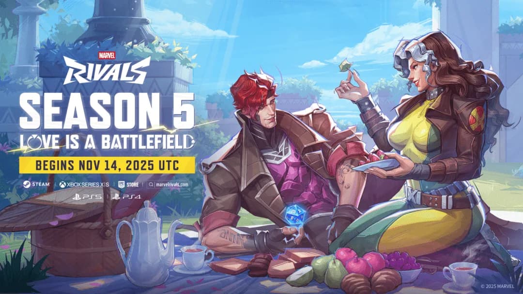 Marvel Rivals Season 5 “Love is a Battlefield” Hadir 14 November! Mode 18v18, Hero Baru Gambit, dan Map Times Square Siap Mengguncang Dunia Superhero