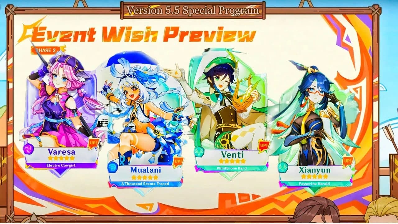 Banner Genshin Impact Versi 5.5 Phase 2: Pilih Xilonen atau Venti? Simak Panduan Lengkapnya di Sini!