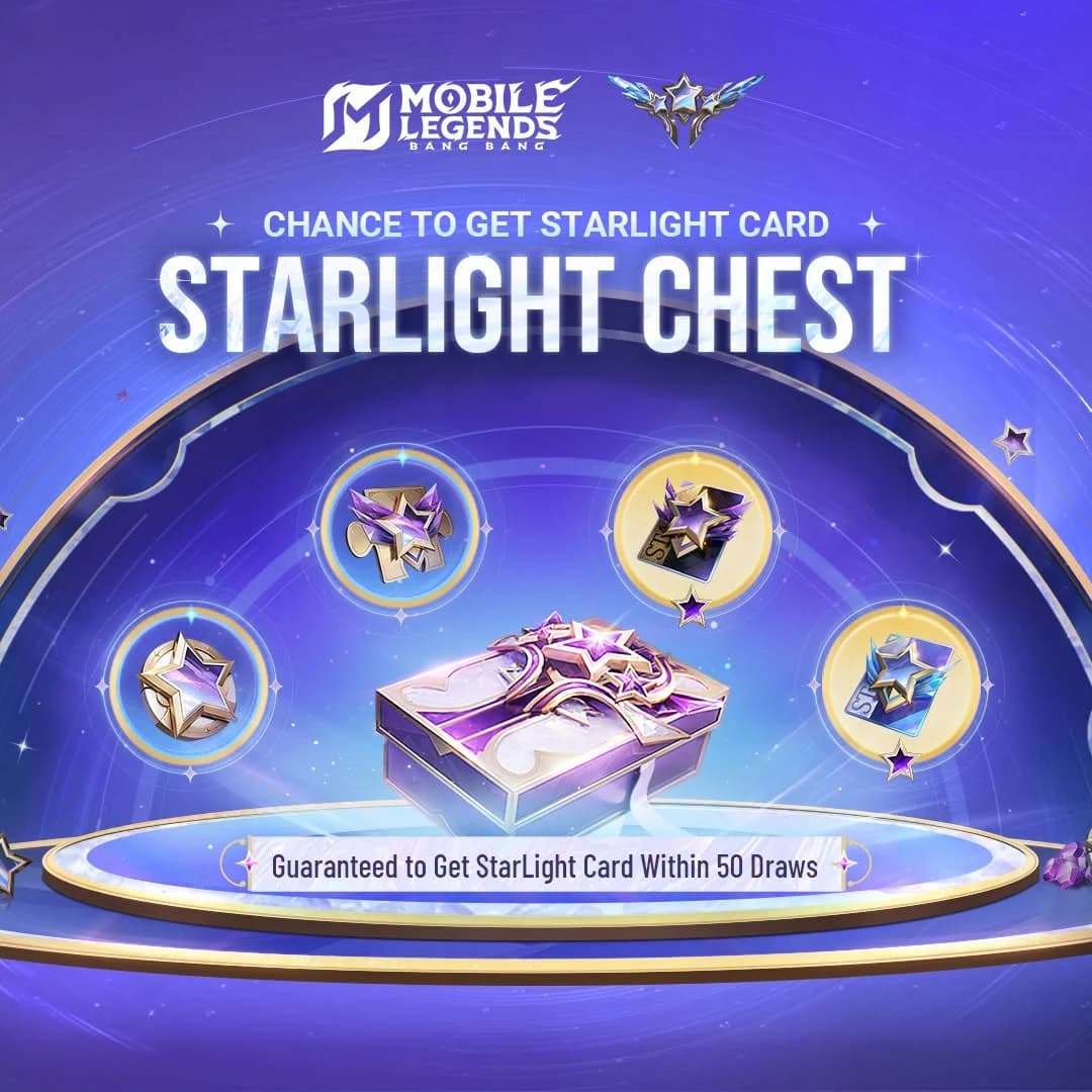 StarLight Chest MLBB Terbaru Resmi Hadir! Cuma 10 Diamond, Ada StarLight Card dan Bonus Crystal of Aurora