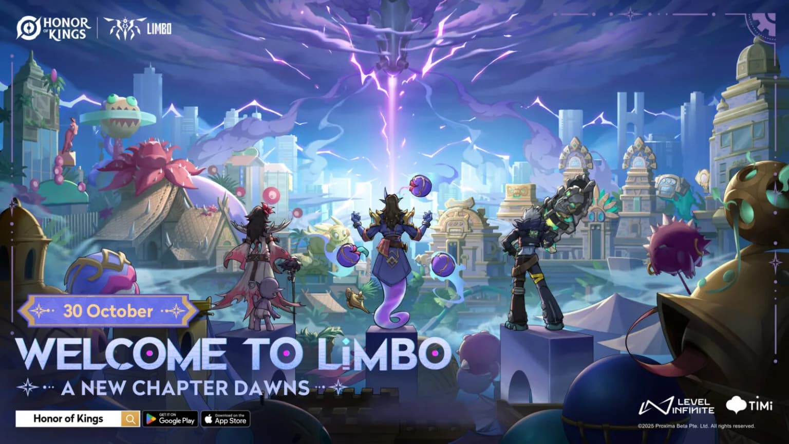 Honor of Kings Hadirkan Event Limbo Penuh Hadiah! Dapatkan Skin Gratis, Flowborn Outfit, dan Token Cashback Hingga 11 November 2025
