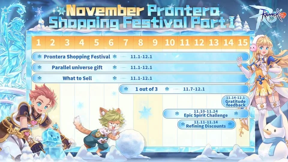 Ragnarok M: Classic Rayakan Musim Dingin Penuh Romansa! Intip Kalender Event November dan Dapatkan Hadiah Spesial