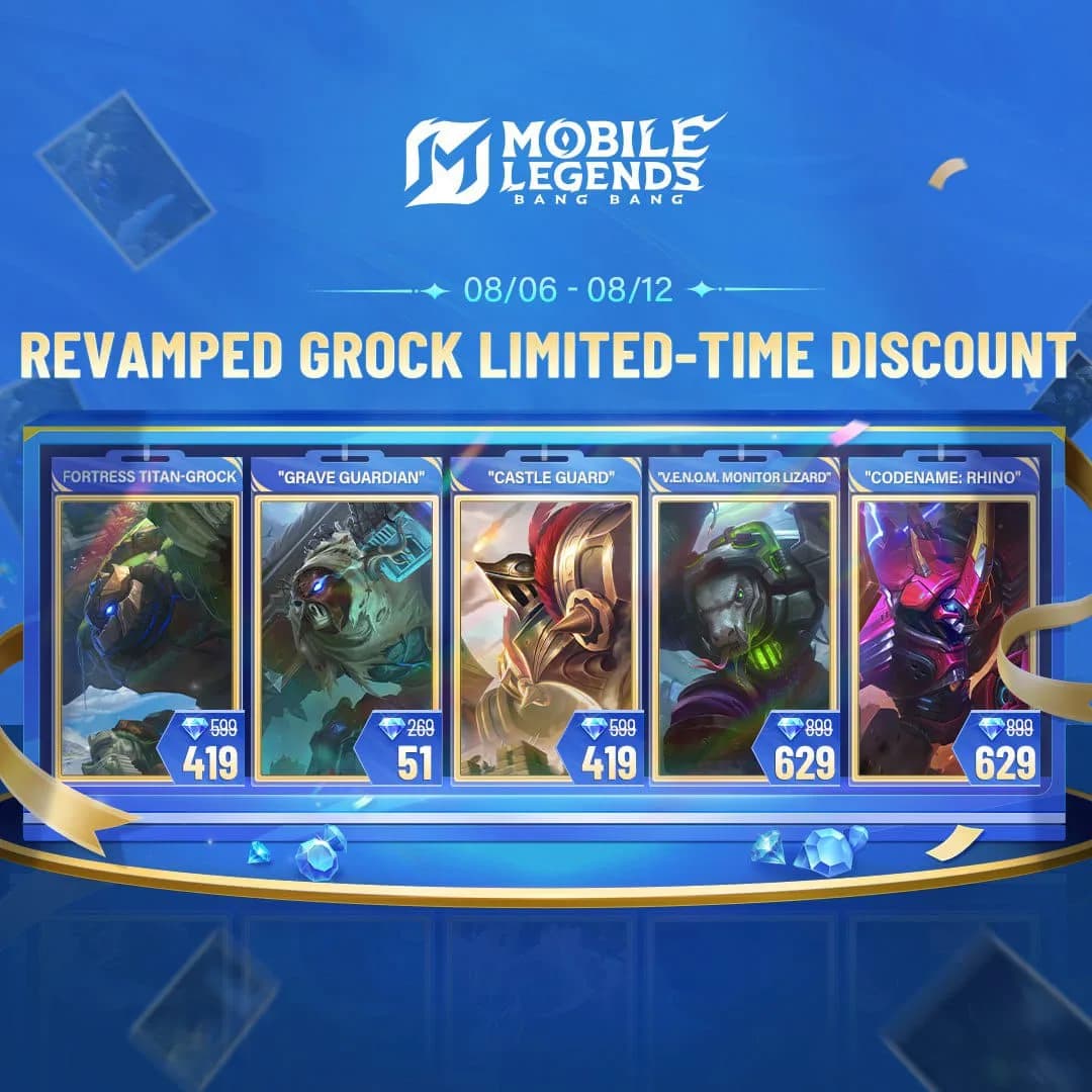 Mobile Legends Patch 1.9.99: Update Agustus 2025 Hadirkan Grock Revamp, Skin Baru, Event Gratis, dan Banyak Lagi!