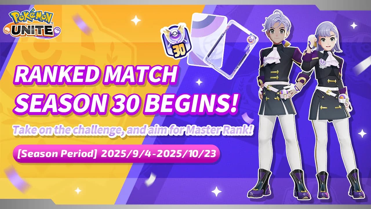 Pokémon Unite Mulai Ranked Season 30 dan Battle Pass Season 34 dengan Hadiah Eksklusif