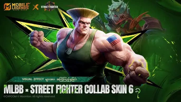 Dyrroth Jadi Guile! Skin MLBB x Street Fighter 6 Resmi Hadir, Efek Sonic Boom Bikin Lawan Auto Minder