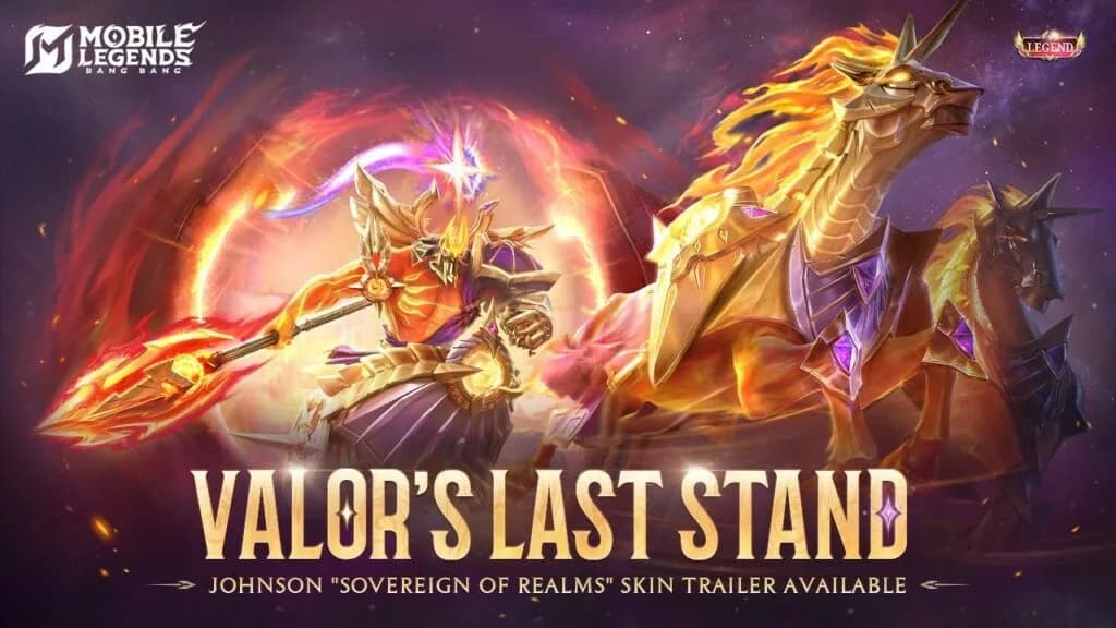 Skin Legend Johnson: Sovereign of Realms Hadir di Mobile Legends!