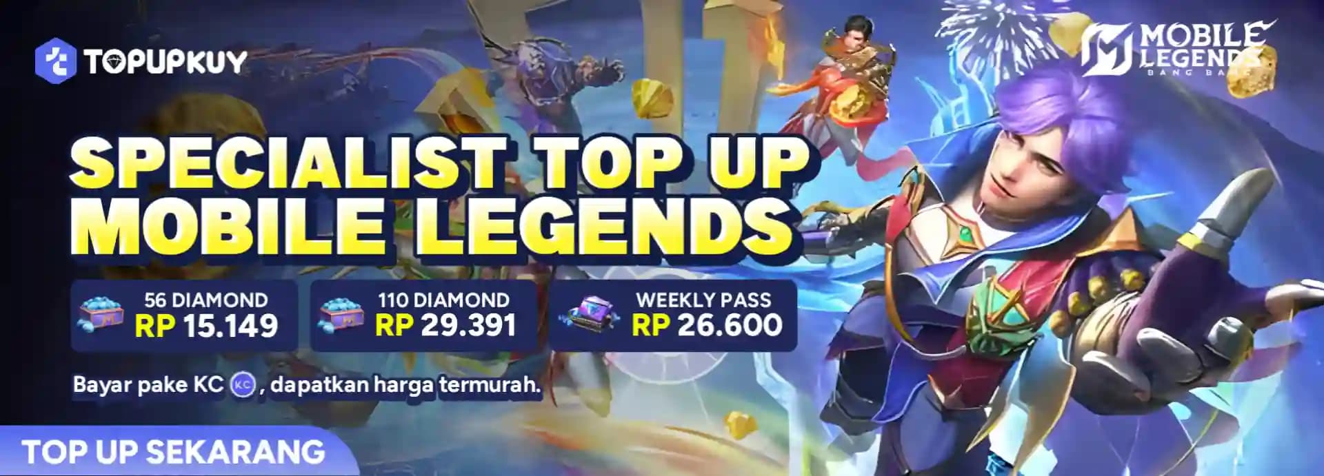 Top Up Diamond Mobile Legends Murah & Cepat di TopupKuy โ Spesialis Top Up MLBB!