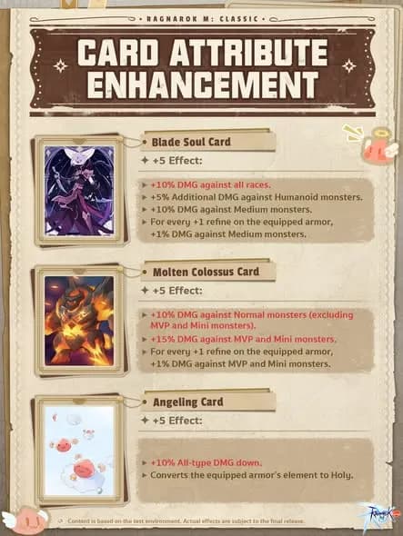 Update Besar Ragnarok M: Classic! Attribute Boost Card Hadir, Build Karakter Makin OP