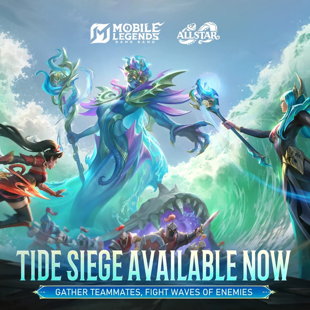 Mode Baru MLBB Tide Siege Resmi Rilis! Rasakan Pertempuran Super Intens Lawan Gelombang Monster