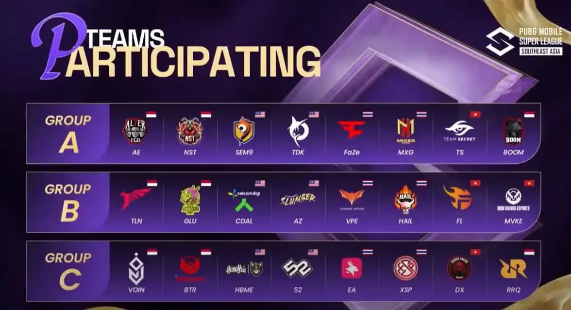 PUBG Mobile Super League (PMSL) SEA Fall 2025 Resmi Dimulai di Thailand, Perebutkan Dua Slot ke PMGC