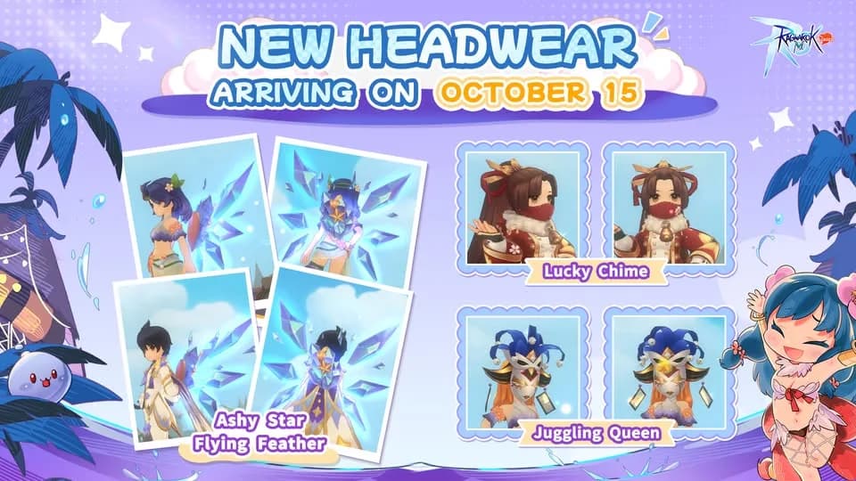 Ragnarok M: Classic Hadirkan Koleksi Headwear Terbaru! Dari Topeng Misterius hingga Sayap Peri Berkilauan, Siap Bikin Karaktermu Makin Keren!