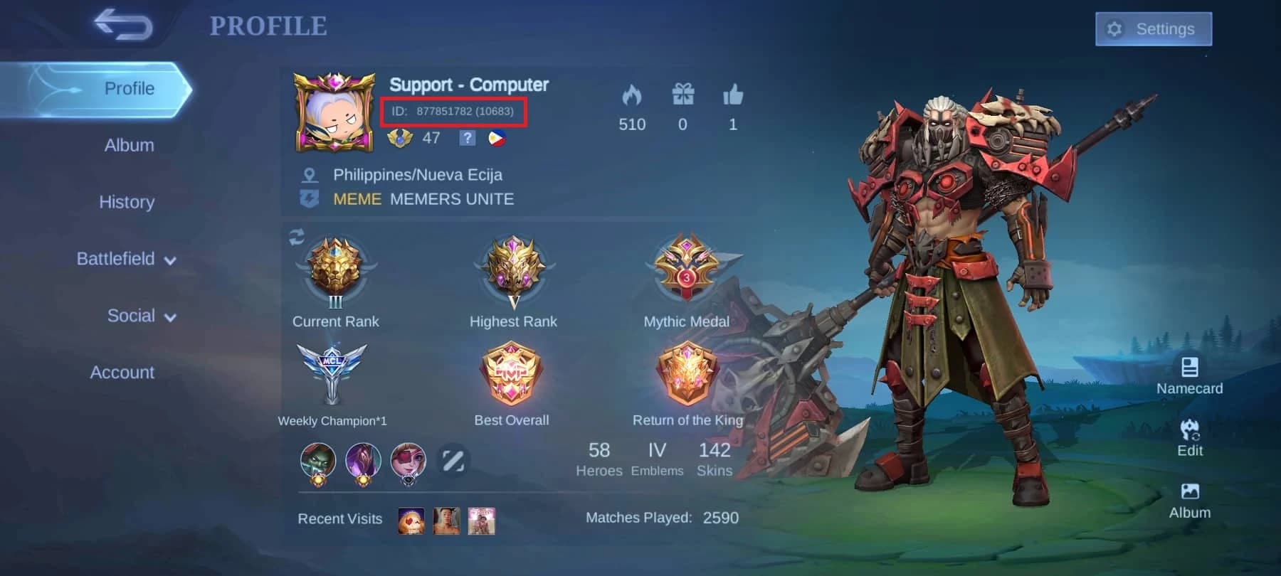 Cara Cek User ID dan Zone ID Mobile Legends dengan Benar