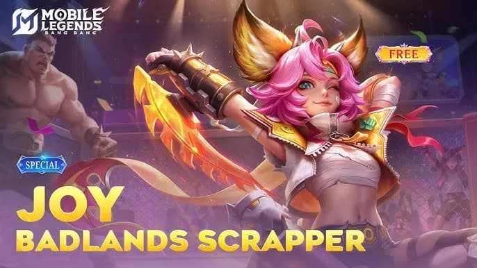 Joy Badlands Scrapper Gratis! Event MLBB x Street Fighter 6 Hadir dengan Skin Special Free