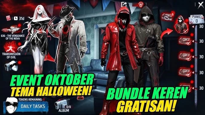 Event Free Fire Halloween The Unseen 2026: Panduan Hadiah, Misi, dan Tips Mengumpulkan Token