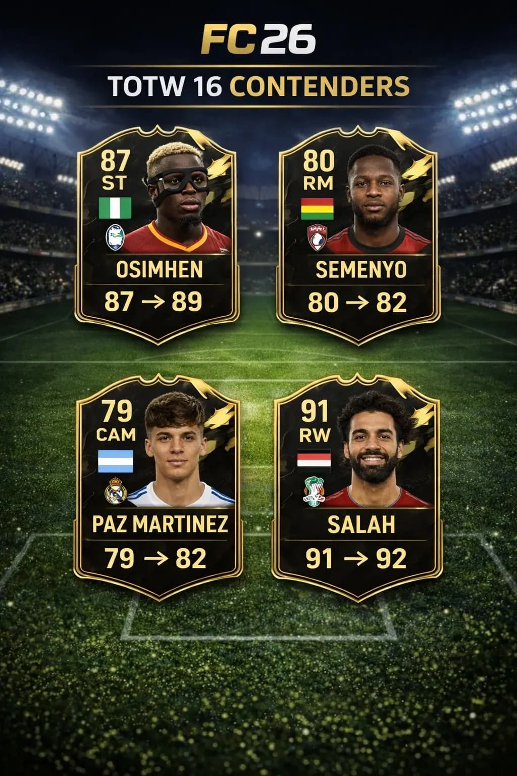 Prediksi EA Sports FC 26 TOTW 16: Daftar Kandidat Terkuat Team of the Week Minggu Ini