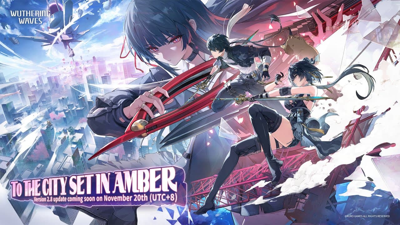 Wuthering Waves 2.8 “To the City Set in Amber”: Rilis 20 November 2025! Inilah Semua Konten, Resonator, Senjata, Event, dan Optimisasi Baru