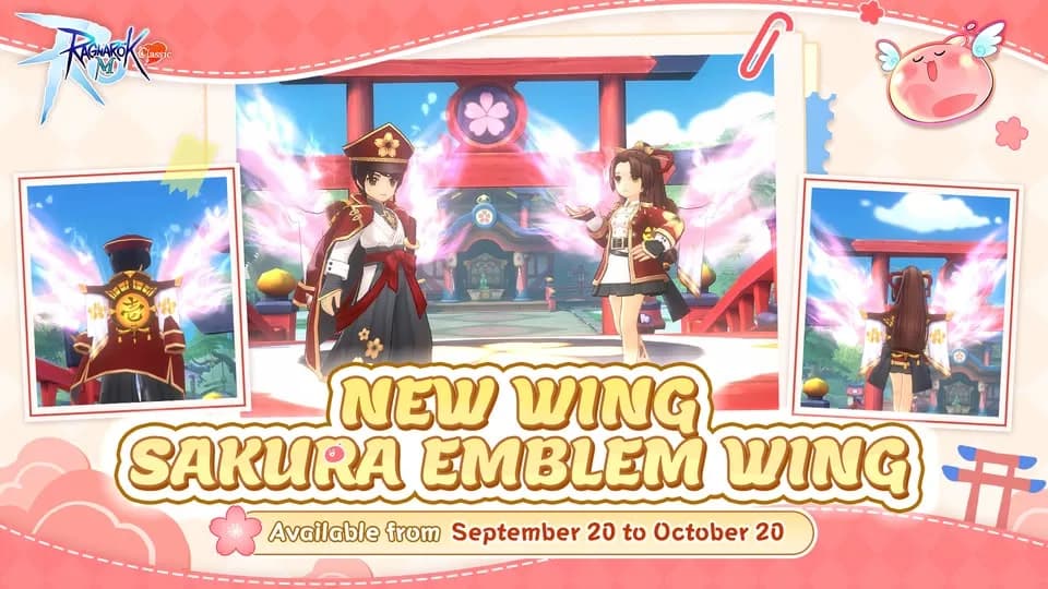 Ragnarok M: Classic Hadirkan Sakura Emblem Wing Terbatas! Jangan Sampai Ketinggalan