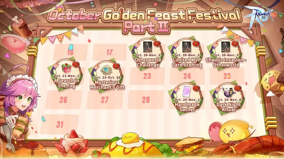 Ragnarok M: Classic Gelar Golden Food Festival! Petualangan Baru Penuh Kuliner dan Kejutan Hadir di ROMC!