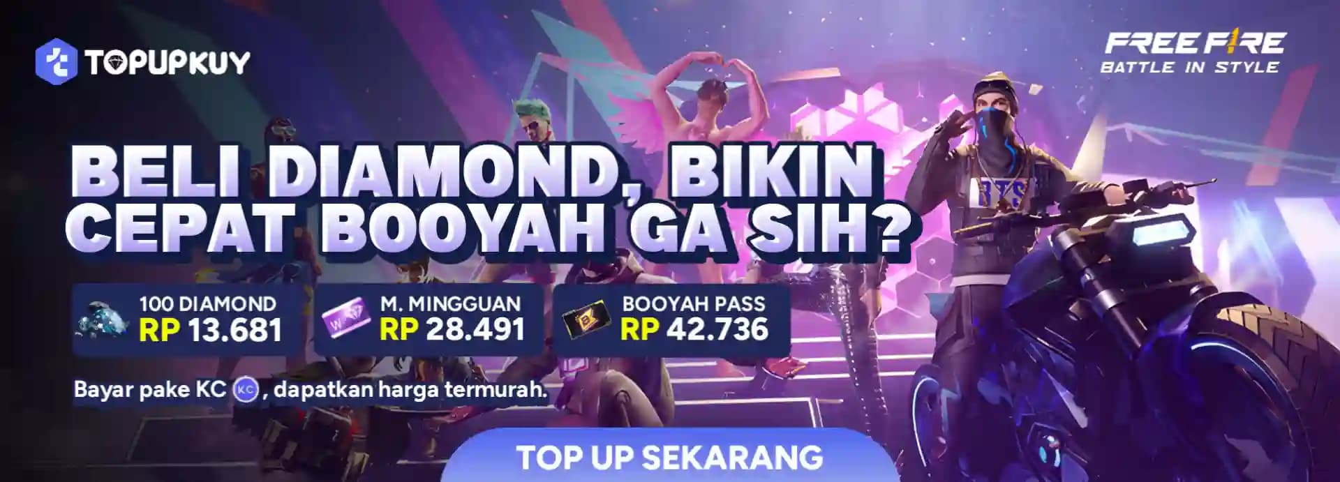 Top Up Diamond Free Fire Murah & Cepat di TopupKuy โ Booyah Tanpa Batas! ๐ฅ